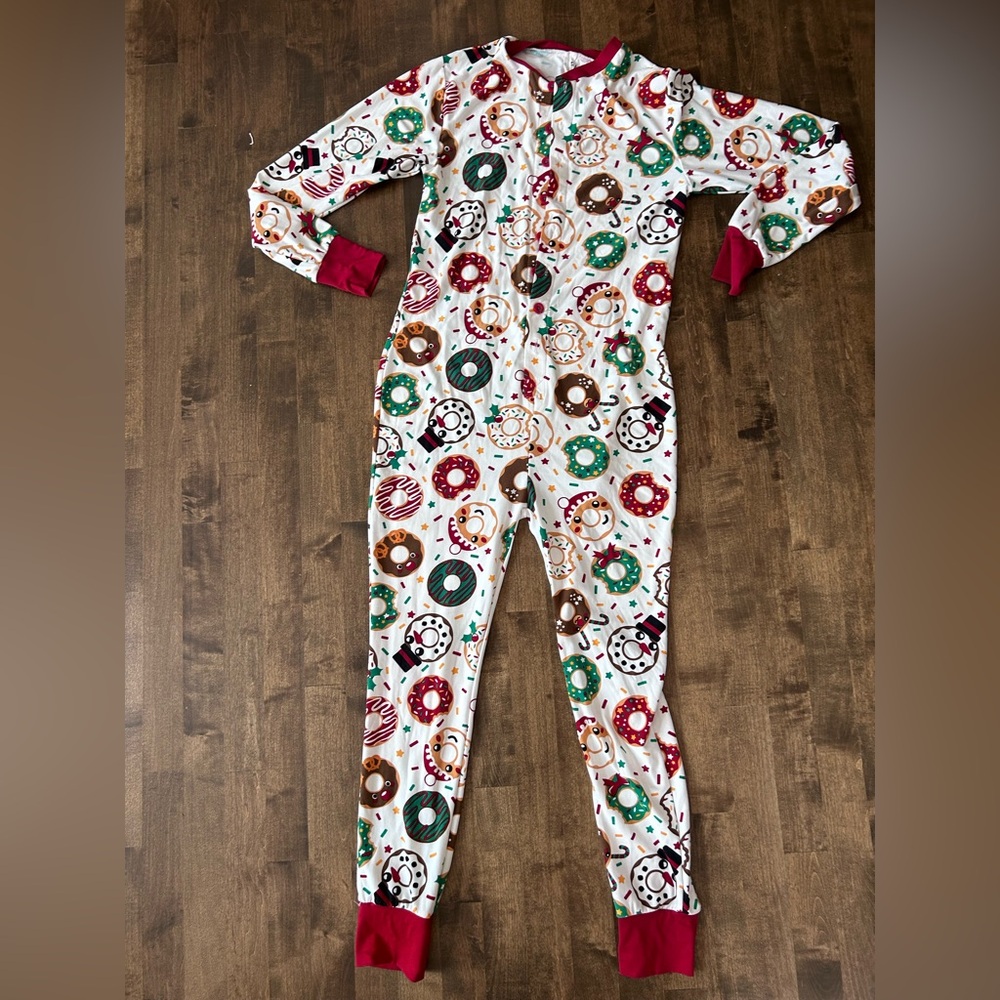 Family Pajamas Donut Print Women's Onesie
